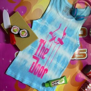 The Door - Door County, Wisconsin tie-dye ribbed graffiti tank top 4T-5T Toddler